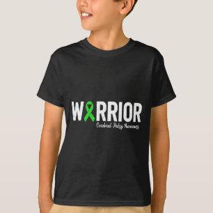 Cerebral palsy warrior cp green ribbon awareness T-Shirt