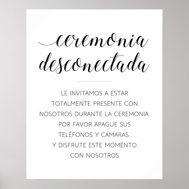 Ceremonia Desconectada Poster (Front)