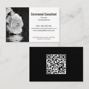 Ceremonial consultancy service professional business card
