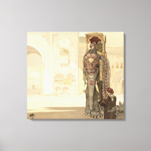 Ceremonial Elephant, from 'The Jungle Book' by Rud Canvas Print