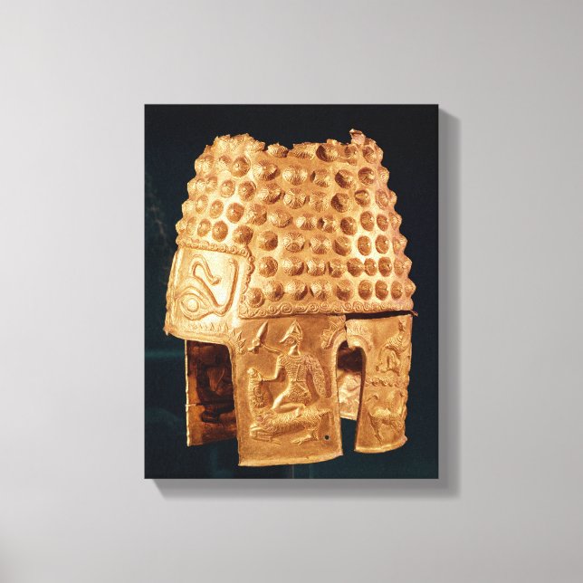 Ceremonial helmet canvas print (Front)