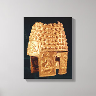 Ceremonial helmet canvas print