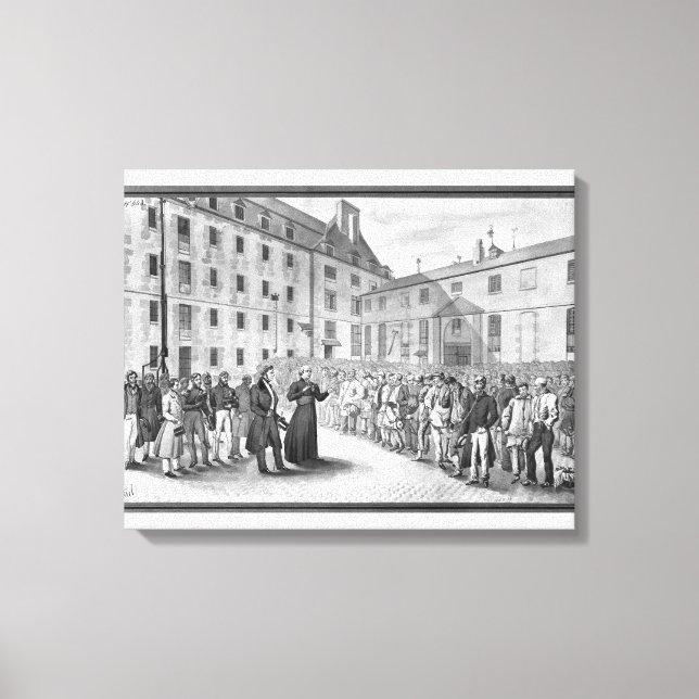 Ceremony before the departure of the convicts canvas print (Front)