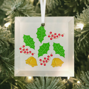 Ceremony of Cherry Christmas Adorno Ceramic Orna Glass Tree Decoration