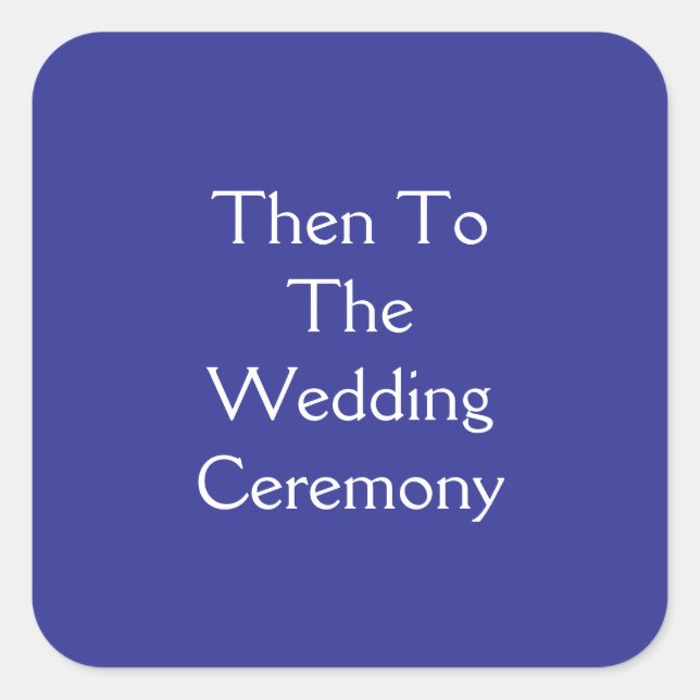 Ceremony Square Sticker (Front)