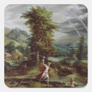 Ceres and Cyane Square Sticker