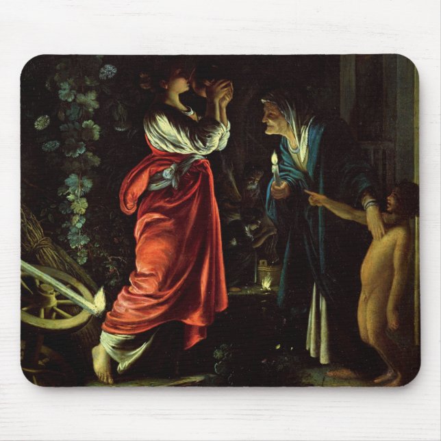 Ceres and Stellio (oil on copper) Mouse Pad (Front)