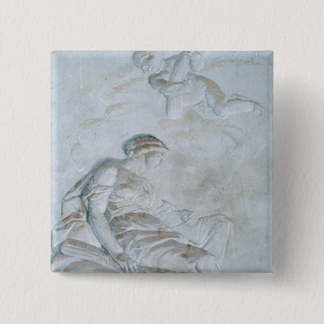 Ceres, c.1790 (fresco) 15 cm square badge (Front)