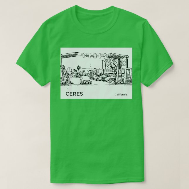 Ceres California TShirt (Design Front)