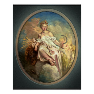 Ceres (Summer) by Antoine Watteau Poster