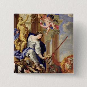 Ceres Vanquishing the Attributes of War 15 Cm Square Badge