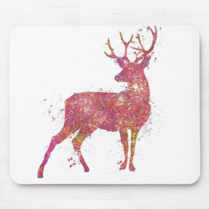 Cerf Animal Forêt Faune Sauvage Nature Monde Terre Mouse Pad