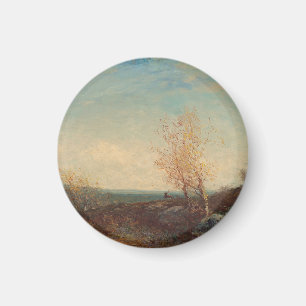 Cerf Dans La Forêt De Fontainebleau Félix Ziem Magnet