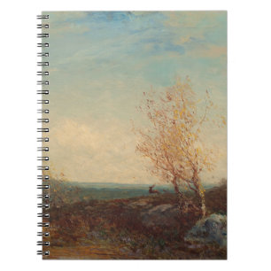 Cerf Dans La Forêt De Fontainebleau Félix Ziem Notebook