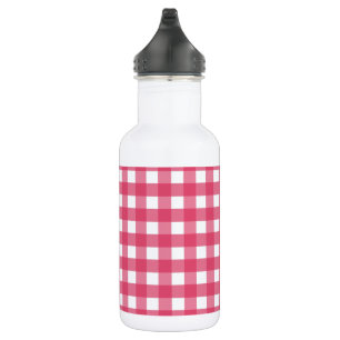 Cerise gingham 532 ml water bottle