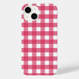 Cerise gingham Case-Mate iPhone case