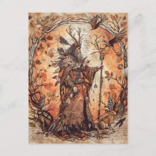 Cernunnos  Celtic Horned God of Nature Postcard