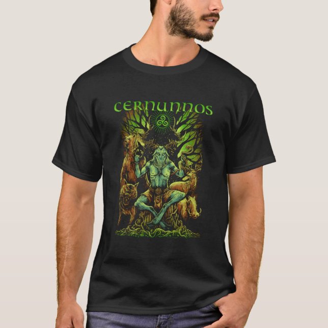 Cernunnos Celtic Mythology Pagan Irish God Pullove T-Shirt (Front)