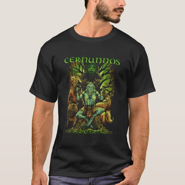 Cernunnos Celtic Mythology Pagan Irish God T-Shirt (Front)