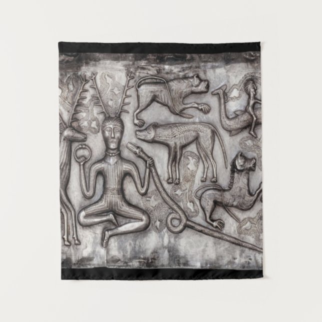 Cernunnos Gundestrup Cauldron Tapestry (Front)