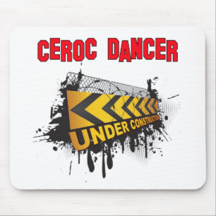 Ceroc dancer under construction mouse pad