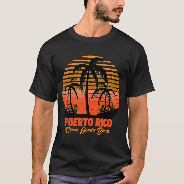 Cerro Gordo Beach Puerto Rico T-Shirt (Front)