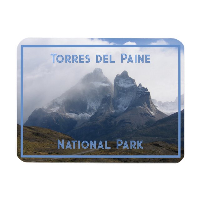 Cerro Paine Grande, Mountains, Patagonia,  Chile Magnet (Horizontal)
