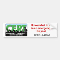 CERT Bumper Sticker-customise