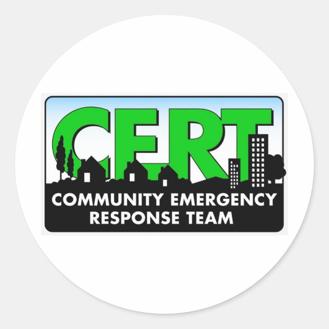CERT CLASSIC ROUND STICKER (Front)