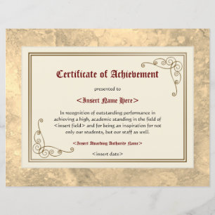 Certificate of Achievement