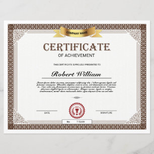 Certificate Of Achievement
