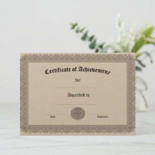 Certificate of Achievement