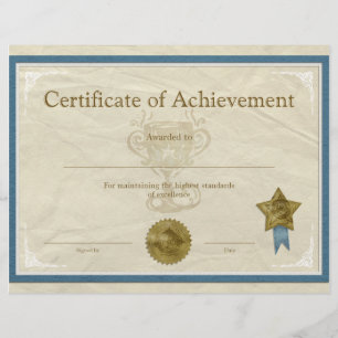 Certificate of Achievement