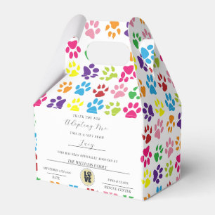 Certificate Of Adoption Favour Box