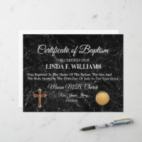 Certificate of Baptism