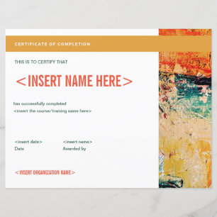 Certificate of Completion