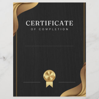 Certificate of Completion