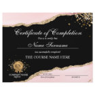 Certificate of Completion Award Course Completion