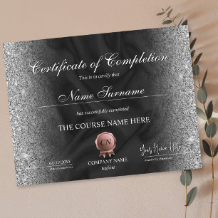 Certificate of Completion Award Course Completion