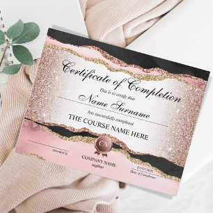 Certificate of Completion Award Course Completion