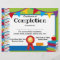 Certificate of Completion Customisable Kids 8.5x11
