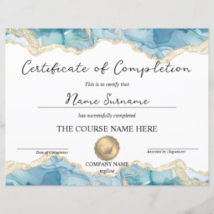 Certificate of Completion Diploma Achievement