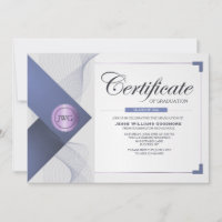 Certificate of Graduation Invitation