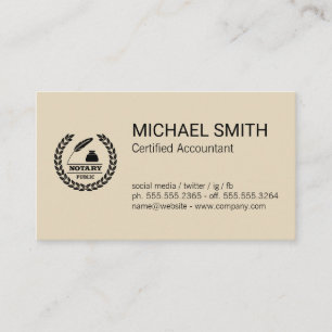 Certificate Public Notary Logo