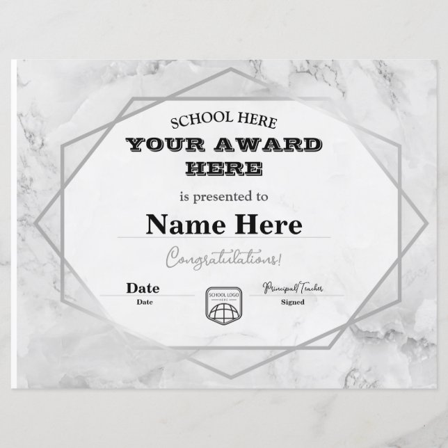 Certificate Template (Front)