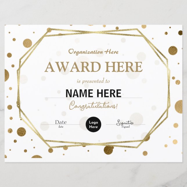 Certificate Template (Front)
