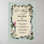 Certificate Wedding-Marriage-(Ornamental Keepsake) Poster<br><div class="desc">Certificate Wedding-Marriage: (Ornamental document Keepsake) Create a keepsake you will treasure forever. Commemorate your marriage with a personalised decorative certificate that contains expressions of love as well as the important information about your wedding ceremony. Document your special day with a memory that can be framed and displayed in your home...</div>