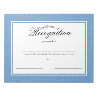 Certificates of Recognition