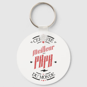 Certifié meilleur papa key ring