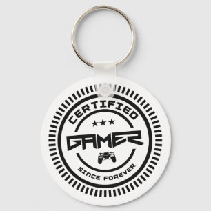 ✪ Certified 𝗚𝗔𝗠𝗘𝗥 Cool Logo Stamp Key Ring
